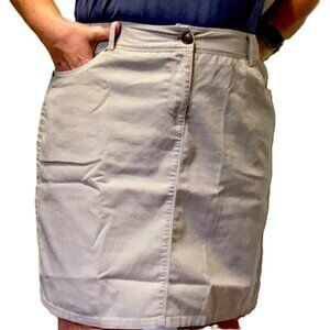 DRESSBARN Business Casual Work  Khaki Tan Skirt Womens Plus Size 16